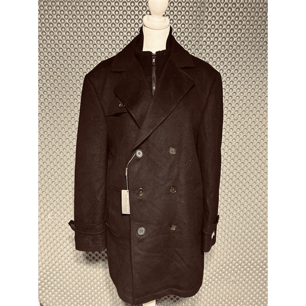 Michael Kors Classic Fit Double Breasted Pea Coat Size 42 Short Men's NEW!!